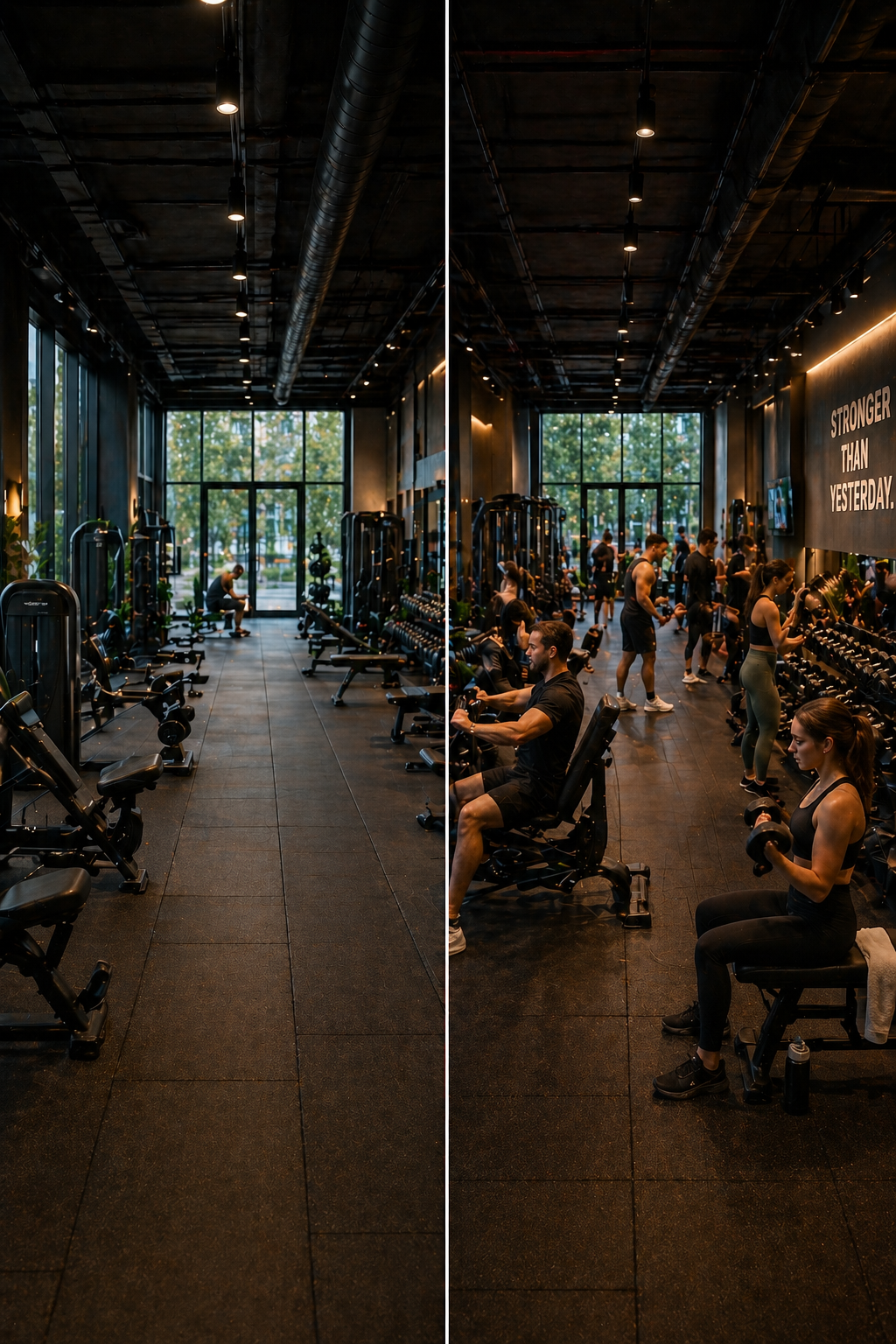 Fitnessstudio mit mehr Mitgliedern