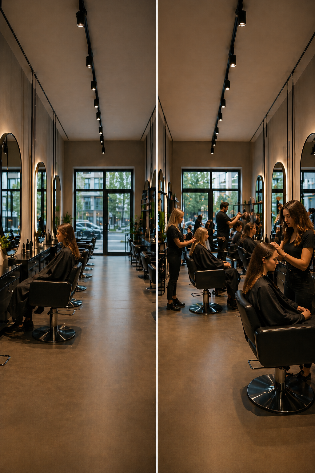 Friseursalon mit mehr Kunden